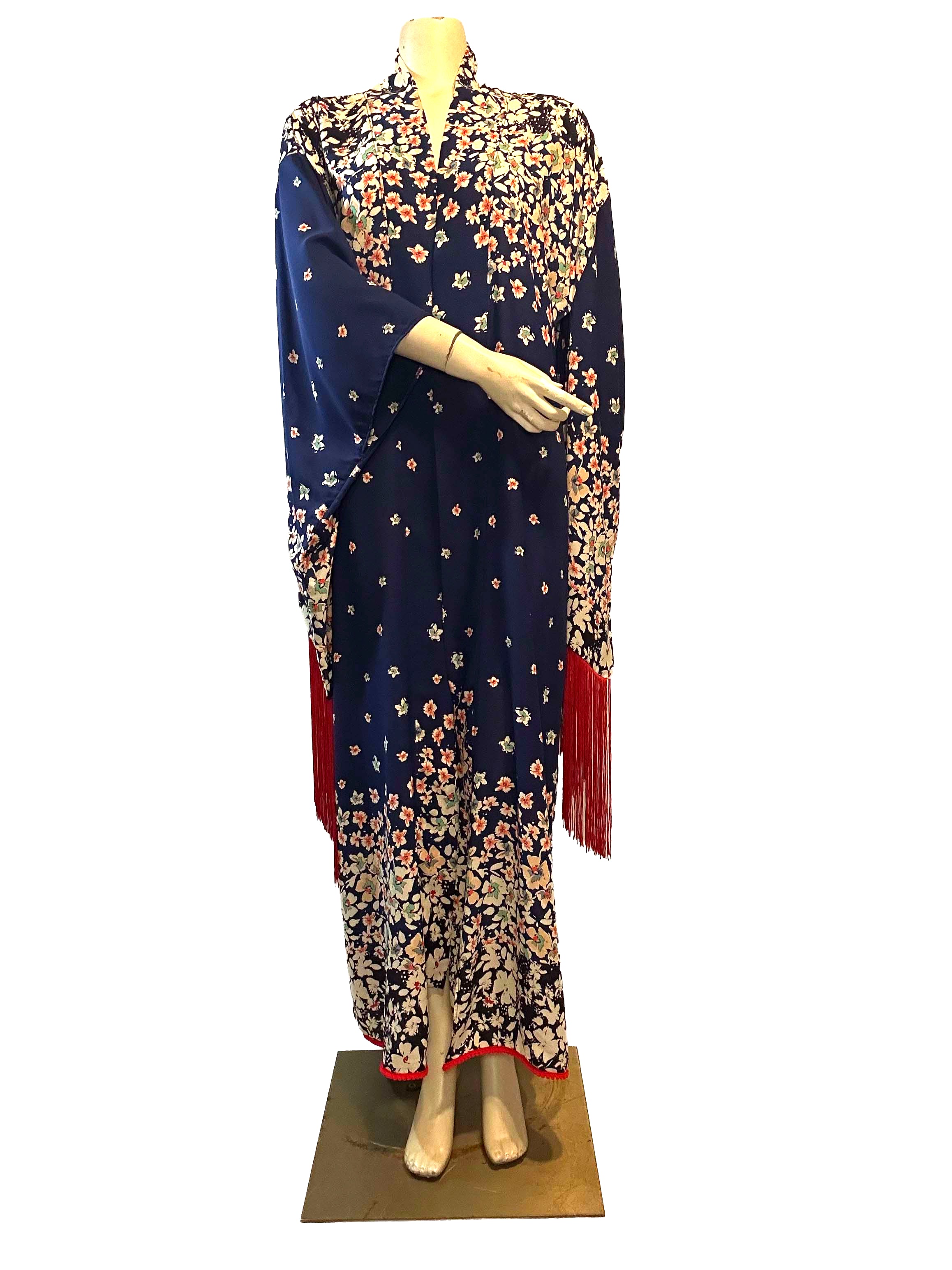 Clementine Blue Flowing Robe