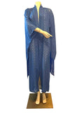 Claire Blue Flowing Robe