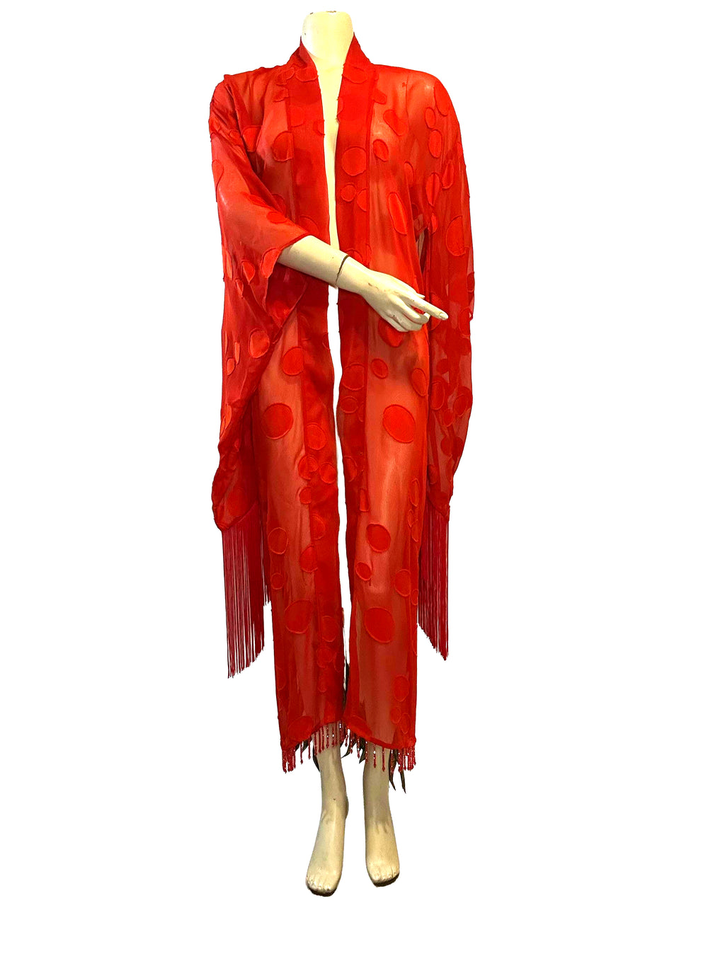 Amelie Red Flowing Robe