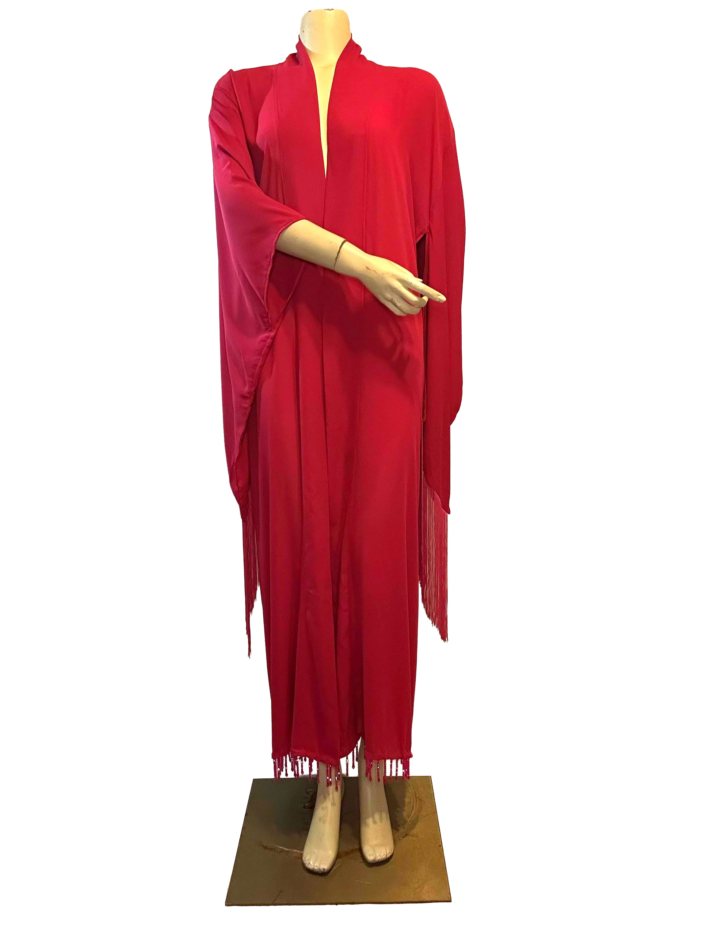 Ramona Flowers Magenta Flowing Robe
