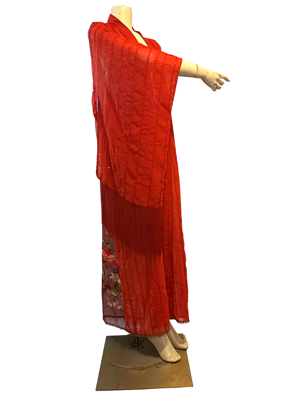 Amelie Orange Flowing Robe