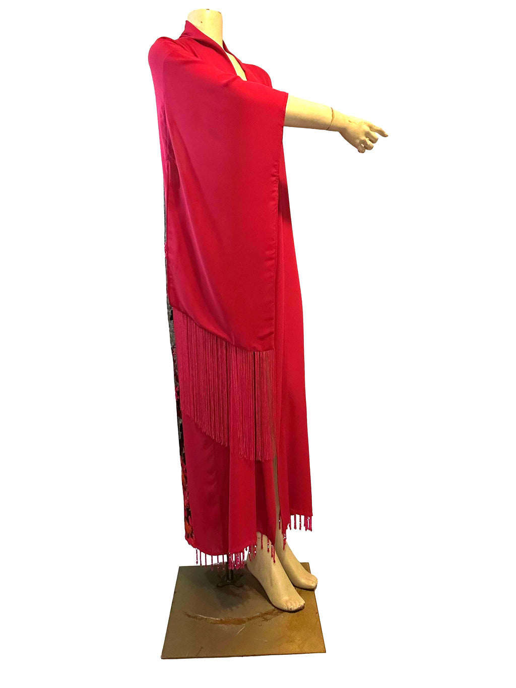 Ramona Flowers Magenta Flowing Robe