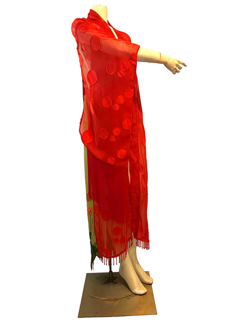 Amelie Red Flowing Robe