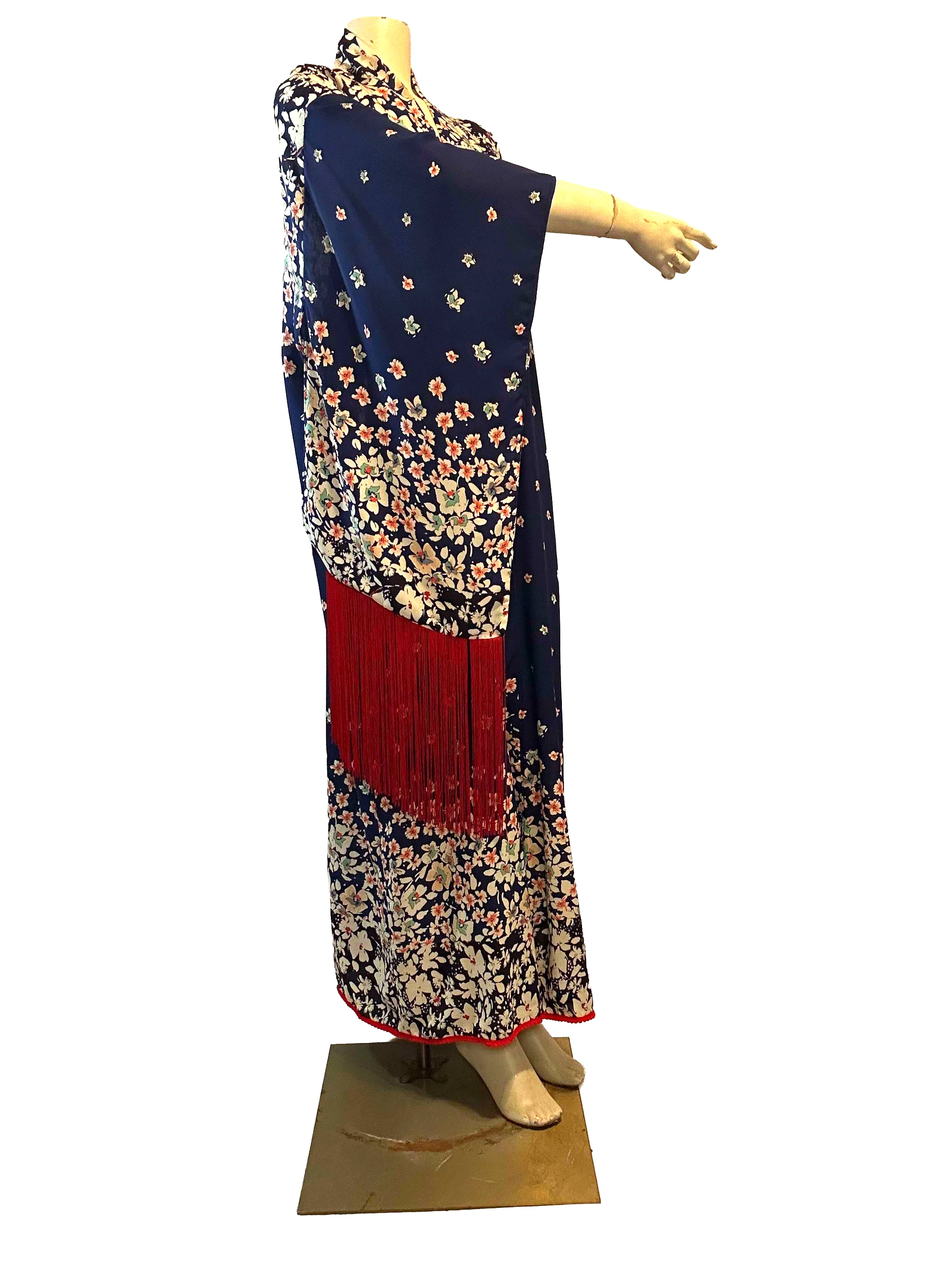 Clementine Blue Flowing Robe