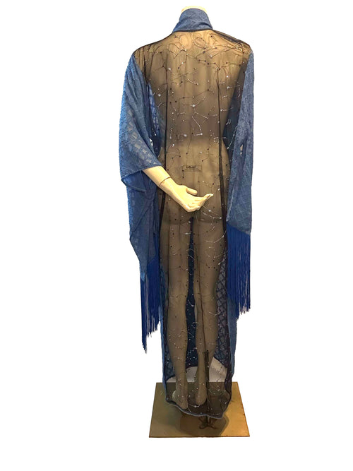 Claire Blue Flowing Robe