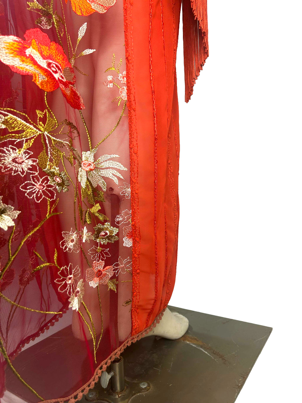 Amelie Orange Flowing Robe
