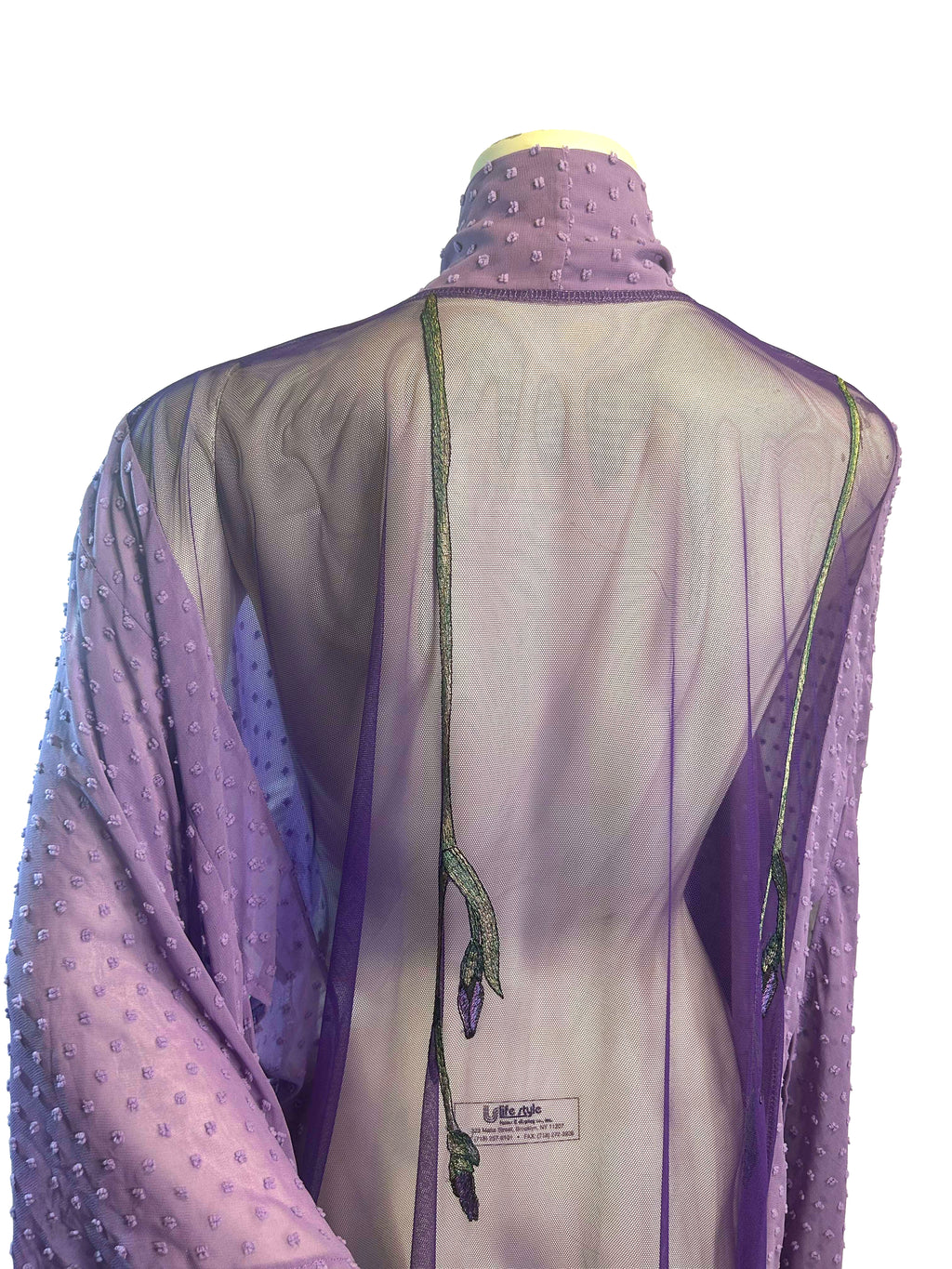 Ramona Flowers Lavender Flowing Robe