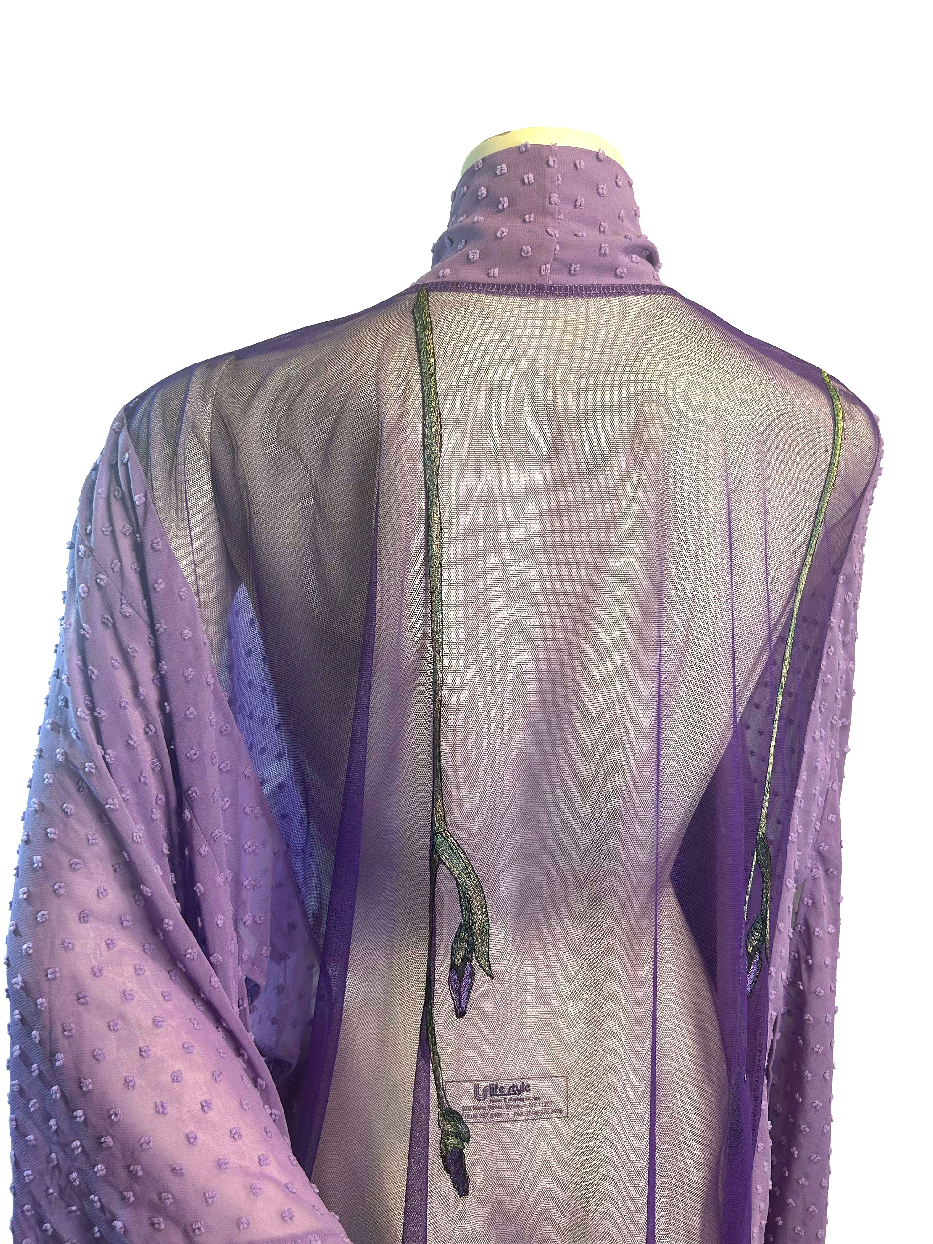 Ramona Flowers Lavender Flowing Robe