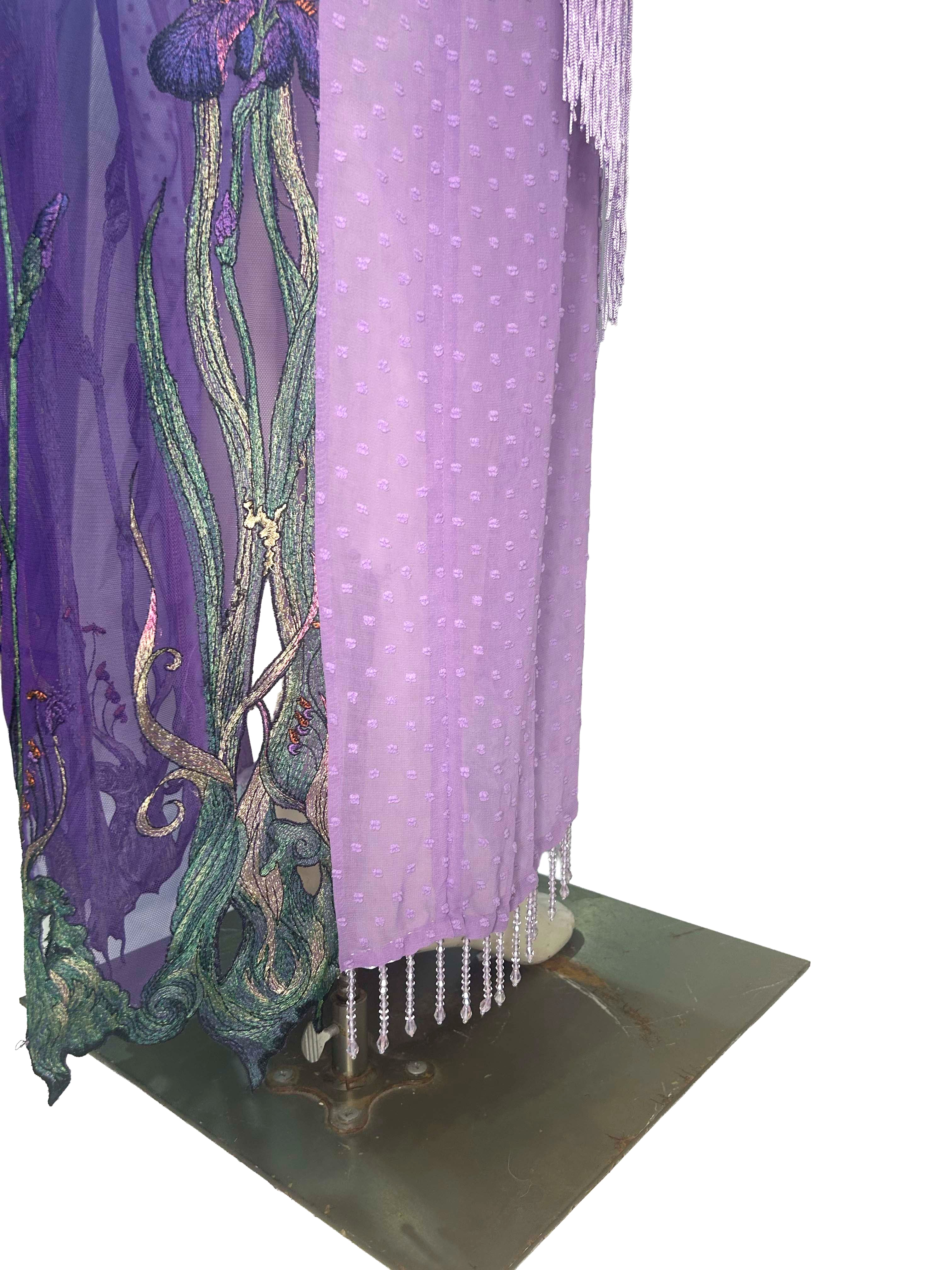 Ramona Flowers Lavender Flowing Robe