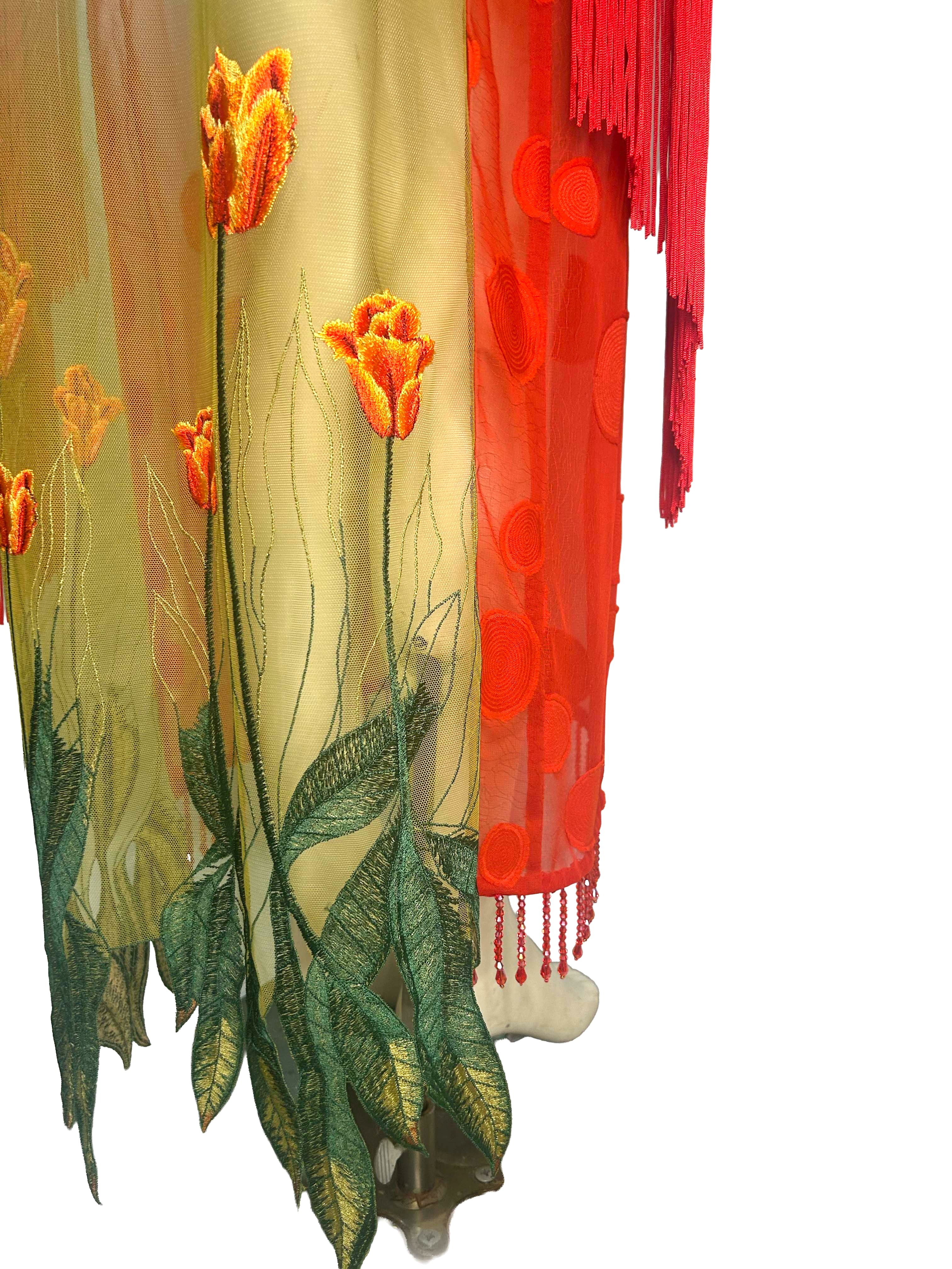 Amelie Red Flowing Robe