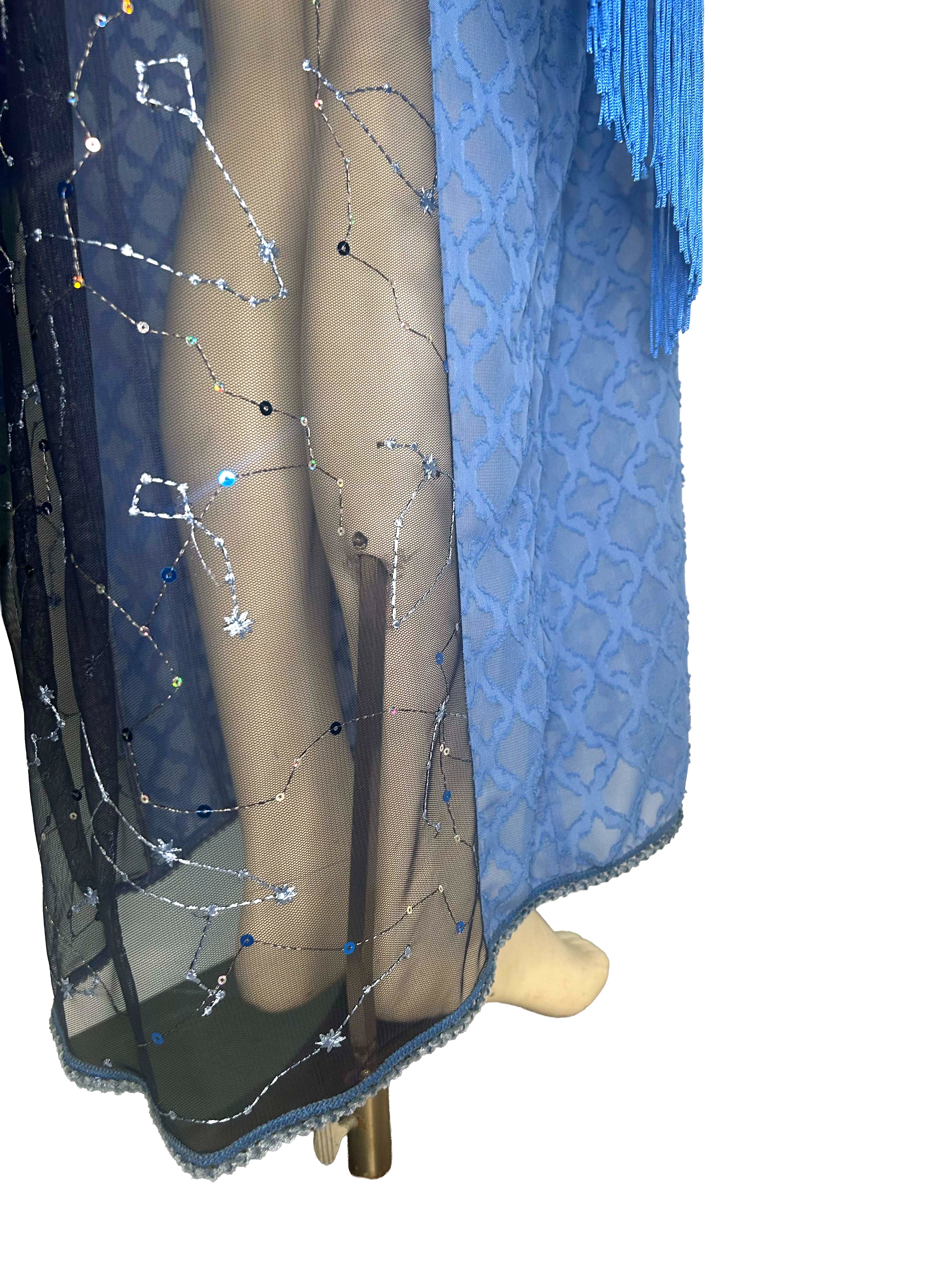 Claire Blue Flowing Robe