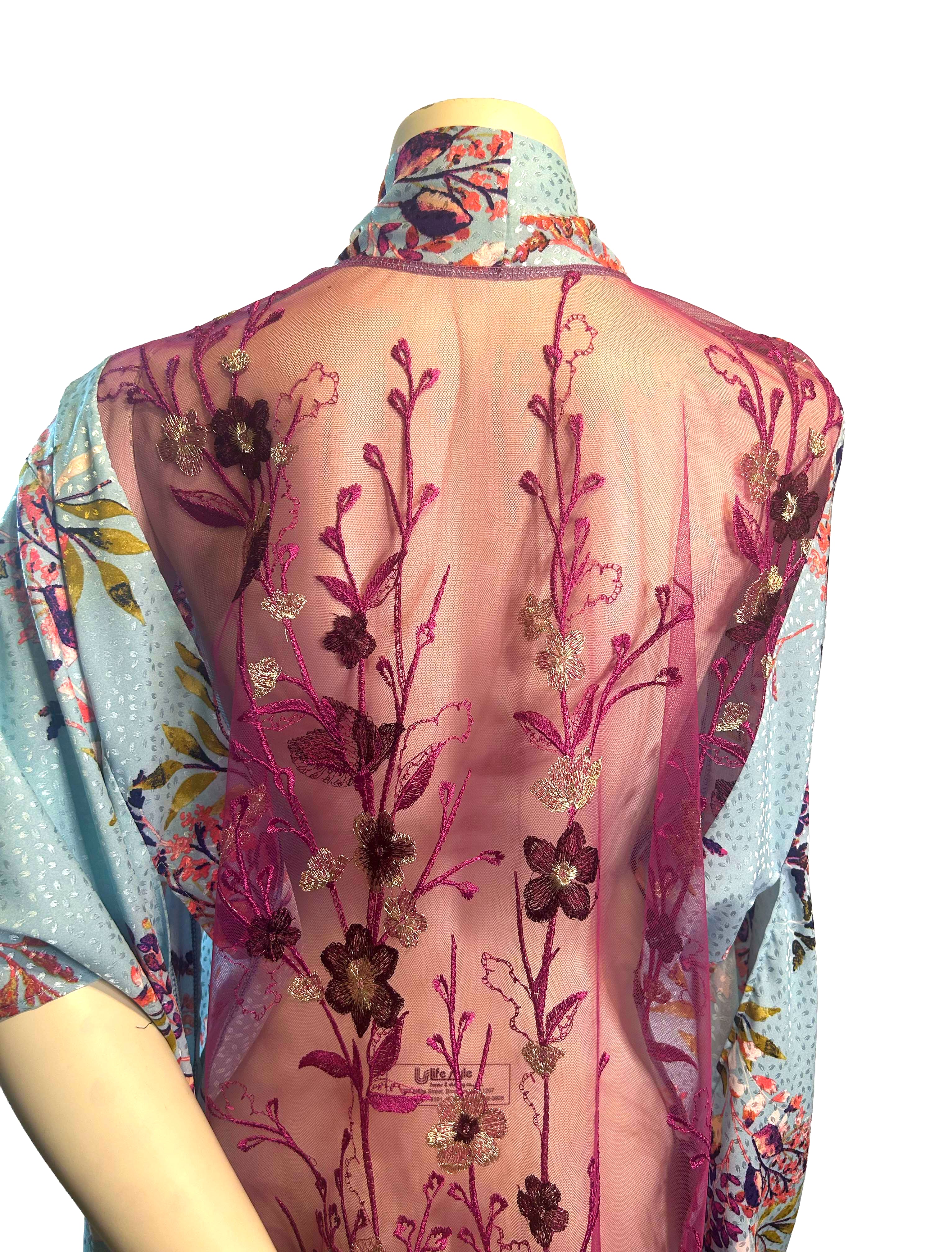 Violet Flowing Robe