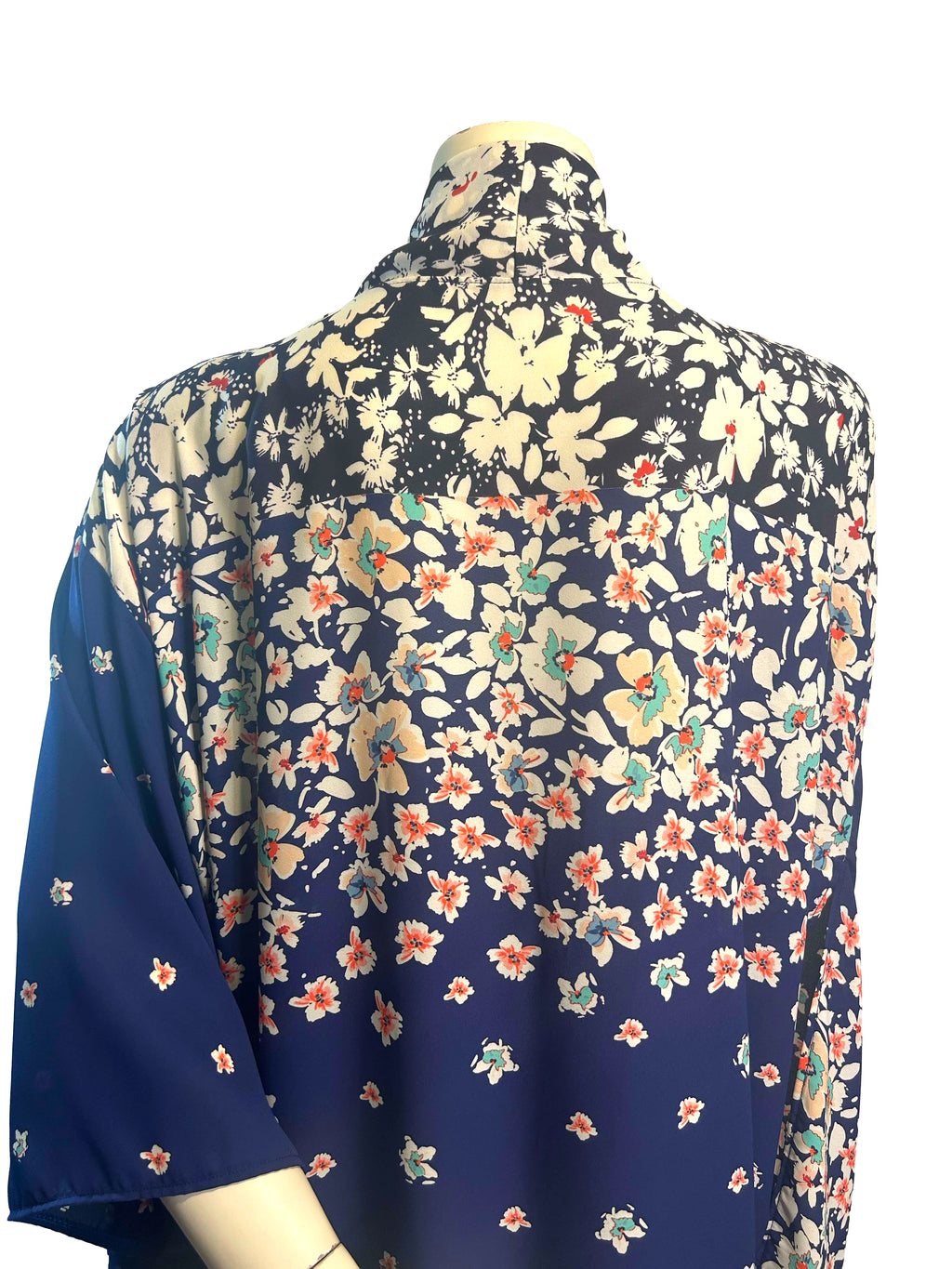 Clementine Blue Flowing Robe